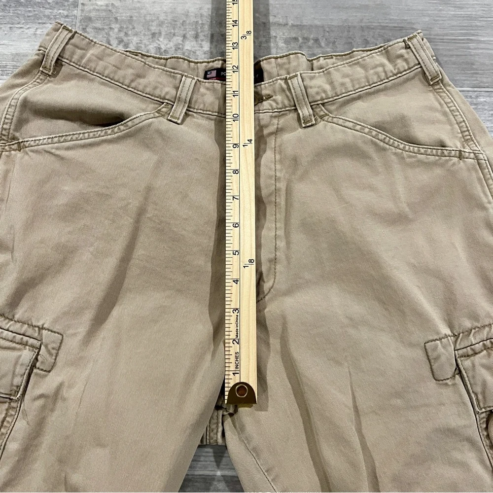 Ralph Lauren Shorts Men Size 31 Tan Vintage Polo Jeans Freighter Cargos Military